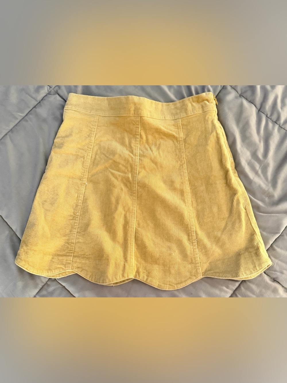 Altar'd State Mustard Yellow Corduroy Top